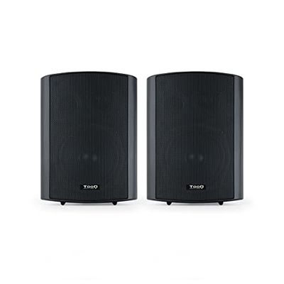 Los Altavoces autoamplificados TQOWS-01B Negros de Pared Son Ideales para Sistemas de Sonido domésticos o comerciales, ofreciendo una Calidad de Audio Superior y una instalación Sencilla.