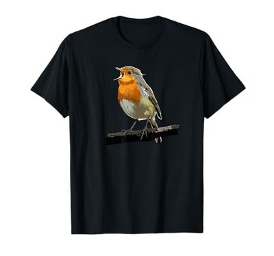 regalo de pájaros cantores de observación del petirrojo Camiseta