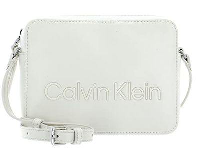 Calvin Klein Women's CK Set Camera Bag K60K610180 Crossovers, White (Dark Ecru), OS