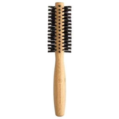 Olivia Garden Healthy Hair Spazzola Termica Rotonda in Bambù con setole in puro cinghiale, Diametro 50mm - Spazzola ecologica in bambù con setole in puro cinghiale per capelli brillanti