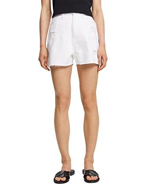 edc by ESPRIT Jeansshort voor dames, 100/wit., 34