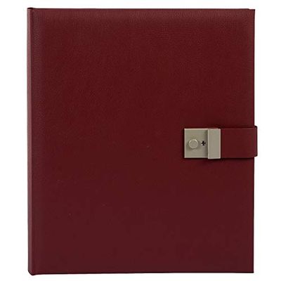 Gouden boek set 30 x 25 cm bordeaux