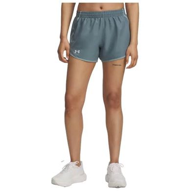 Under Armour UA Fly by 3'' Shorts - Jasper Blue/Serpentine/Reflective - XS