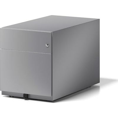 Bisley Roll Container Ordenador, con Mango 1 Universal cajón, 1 cajón, HR de Metal, 355 Plata, 77.5 X 42 X 49.5 cm