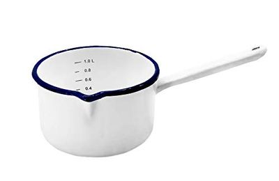 Karl Krüger 417/14HU Husum Casserole en émail Blanc