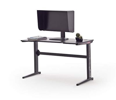 MC Racing Bureau Gamer MDF Aspect Carbone, avec éclairage LED Basic 2