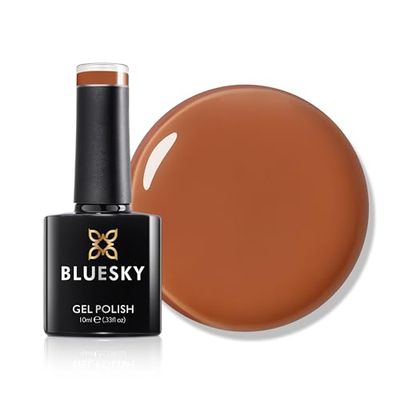 Bluesky Gel Nail Polish 10ml, Brown Cabaret - SS2407, Rich Brown Gel Nail Polish for 21 Day Manicure, Professional, Salon & Home Use, Requires Curing Under LED UV Nail Lamp