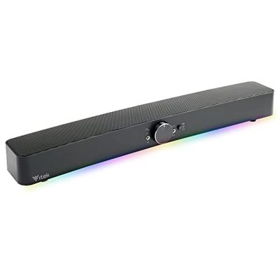 Itek Gaming Soundbar S100 RGB-verlichting, BlueTooth, jack plug 2 x 3,5 mm met microfoonuitgang en hoofdtelefoon