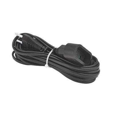 Extensão 2P 6A 2X0,75 Mm² Ho3Vv-H2-F 5M preto