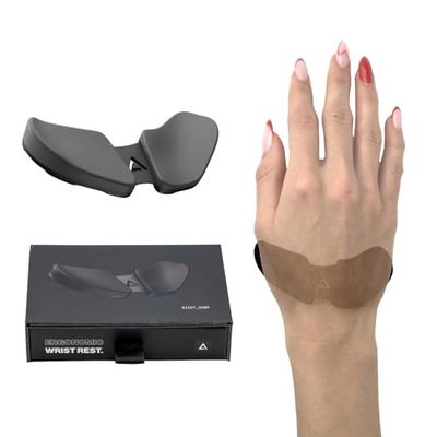 DELTAHUB Carpio 2.0 Repose-poignet ergonomique pour droitier pour souris, support du canal carpien, soulagement de la douleur, anti-fatigue, glisse facile, élégant, ordinateur de bureau, ordinateur