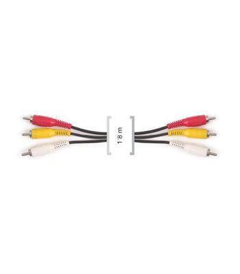 Cavo AV 3 x RCA M-3 X RCA M Fonestar sv-696 – 2 1,8 m