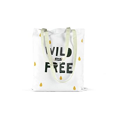 Bonamaison Printed Tote Bag, Reusable Grocery Bag, Shopping Bag, Machine Washable, Foldable, Canvas Cloth Bag with Handles, Size: 34x40 Cm
