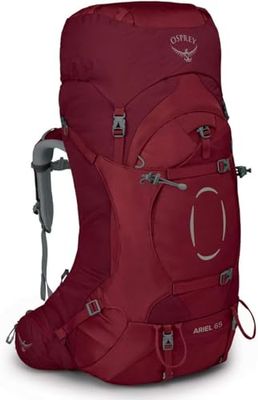 Osprey Ariel 65 Sac de Grande Randonnée Femme Claret Red - WM/L