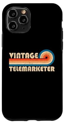 Vintage Telemarketer Job Title Birthday Idea Custodia per iPhone 11 Pro
