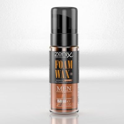 Zenix Foam Wax OUD 150 ml | Mousse coiffante pour homme | Produit capillaire avec forte tenue | Produit coiffant pour structure, volume et brillance | Cire mousse | Mousse capillaire pour homme