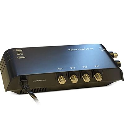 LEYF Voeding 4 Uitgangen voor versterkers/Voeding antenne TNT/TNT signaal 2-8 DB/signaal decoder