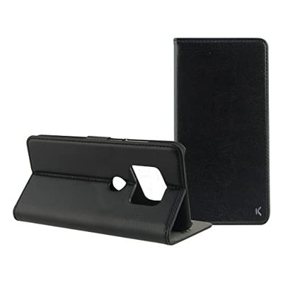 KSIX smart your tech Flip Case for Huawei Mate 20, Semi-Rigid, Standing, Black
