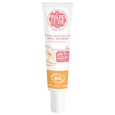 Pulpe de Vie - Soin Contour des Yeux Certifié BIO Brrright 15ml - Anti-gaspi ! Pamplemousse - Éclat et Décongestion - Réduit Cernes et Poches - Hydrate Intensément - Caféine et Actifs Végétaux