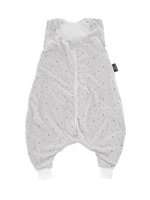 TRÄUMELAND Babyslaapzak met voeten, 0,5 TOG TOG, maangrijs, zomerslaappak, lichte ademende babyslaapzak, Öko-Tex 100 gecertificeerd