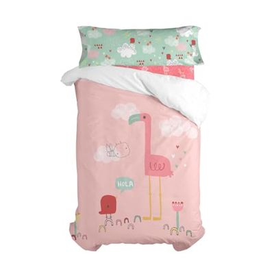 HappyFriday Moshi Moshi Hola beddengoedset, meerkleurig, voor 80/90 cm bed, 2-delig