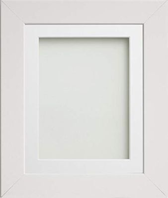 Frame Company Watson Range White 10x10 inch Picture Photo Frame with White Mount for Image 5x5 inch *Choice of Sizes* Fitted with Real Glass