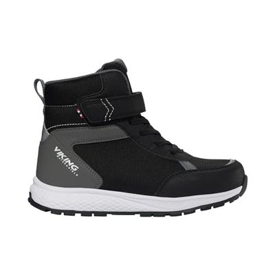 Viking uniseks-kind Equip Warm Wp 1v snow boot, Black Grey, 30 EU