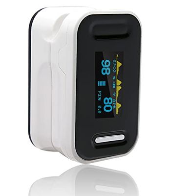 SPo2 Monitor, Pulse Oximeter UK adhere to NHS Guidance, Heart Monitor, Blood Oxygen Monitor, Fingertip – SPo2 Levels, All Age Group, Includes Lanyard, Manual & Batteries