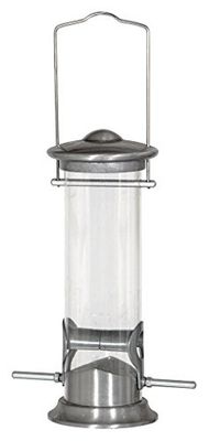 Siena Garden 283773 Mangeoire en Colonne pour mélange de graines Oiseaux Agrainoir AluminiumPlastique 24 cm