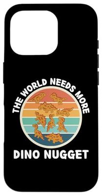 Vintage Il mondo ha bisogno di più Dino Nugget Retro Dino Nugget Custodia per iPhone 16 Pro