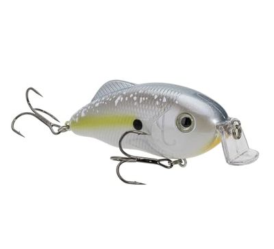 Strike King (HCHHJR-591) Hybrid Hunter Jr. Esca da pesca, Crankbait per immersioni poco profonde, becco a 90 gradi, occhi 3D riflettenti, sonaglio, immersioni da 2 a 4 piedi, 1/2 oz, taglia 4 e 6 ami