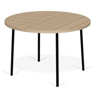 Symbiosis Ply Table basse, Chêne et Noir Diam 70x45 cm