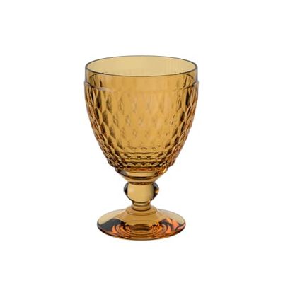 Villeroy & Boch - Boston Saffron Water Glass, 250 ml, Crystal Glass for Soft Drinks, Dishwasher-Safe, Yellow