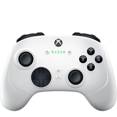 Razer Wolverine V3 Pro - Draadloze Esports Controller voor Xbox & PC (Draadloze HyperSpeed, Mecha Tactiele Actie Knoppen, Anti-drift Hall Effect analoge thumbsticks, haptische trillingen) Wit