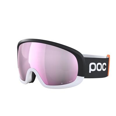 POC Fovea Mid, Occhiali da Sci Unisex-Adulto, Uranium Black/Clarity Comp Low Light, Taglia Unica