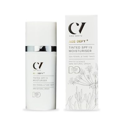 Hidratante DD com cor SPF15 Light Age Defy+ de Green People - creme de dia com cor anti-envelhecimento natural - livre de para-brisas e álcool - vegano, 30 ml
