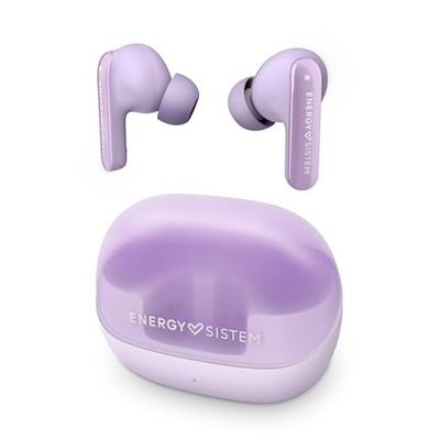 Energy Sistem Serenity ANC - Auricolari True Wireless (plastica riciclata, autonomia fino a 25 ore e resistenza ai liquidi IPX4) Lavanda