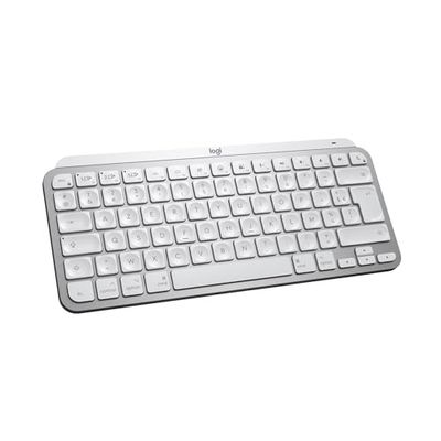 Logitech MX Keys Mini for Mac – Clavier sans fil minimaliste compact, Bluetooth, touches rétroéclairées, USB-C, saisie tactile, compatible avec MacBook Pro, Macbook Air, iMac, iPad, AZERTY