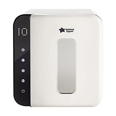 Tommee Tippee UV 3-in-1 Steriliser and Dryer for Baby Bottles and Accessories, Kills 99.9% of Bacteria and Viruses*, Steam and Water Free, White
