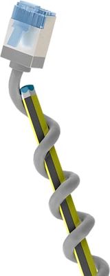 goobay – Cable CAT 6A delgado/Cable de red RJ45 CAT 6A ultraflexible U/FTP CU/Cable Ethernet con conectores cortos / 10 Gbit/s LSZH, protección contra dobladuras/gris, 0.25m, 74305