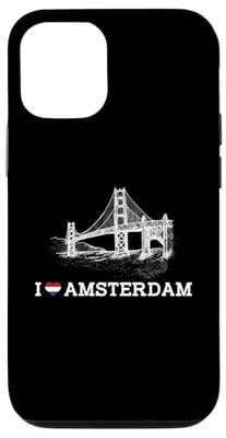 I Love Amsterdam Funny Bridge Gag Joke Cool Prankster Humor Custodia per iPhone 12/12 Pro
