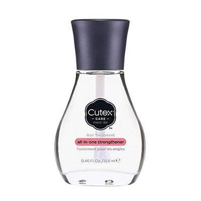 Revlon Cutex All-In-One Nail Strengthener Treatment, Base & Top Coat (13.6ml) for Weak & Damaged Nails, Chip Resistant, Dermatologist Tested