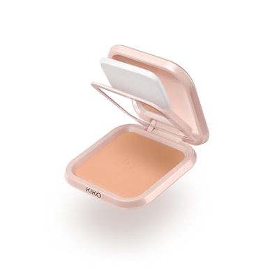 KIKO Milano Skin Lover Refining Face Powder Foundation 07, Fondotinta Idratante Compatto In Polvere Uniformante