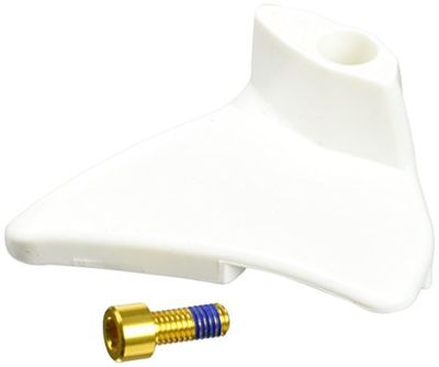 e*thirteen bovenste Wearplaat SRS (SS) /SRS, incl. M5x12mm aluminium schroef, wit