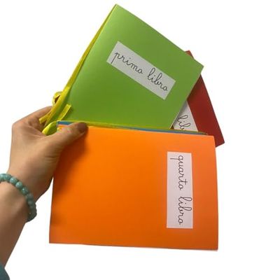 Materiale Montessori Set libretti prime letture per Casa dei Bambini Montessori o Primaria tradizionale