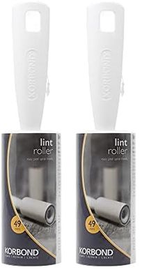 Korbond Lint 7.4m, 1 Roller, White (Pack of 2)