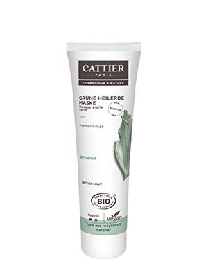 Cattier Grüne Heilerde [Green Healing Earth] Mask for oily Skin Types 100 ml Pack of 2