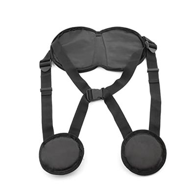 InnovaGoods - Verstelbare Draagbare Postuurtrainer Colcoach, Correcte Zithouding Ondersteuning, Ergonomisch Design, Inclusief Opberg Hoes, Zwart, Nylon, Schuim, Polyester 1680D