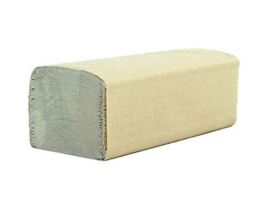 SemyTop Quicky ST-77048 Papieren handdoek, ZZ-vouw, 25 x 23 cm, 1 laag, naturel, 5000 vellen, per stuk verpakt (10 x 500 stuks)