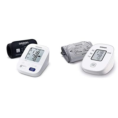 OMRON X3 Comfort Misuratore di Pressione Arteriosa da Braccio digitale - Apparecchio per Misurare la Pressione & X2 Basic Misuratore di Pressione Arteriosa da Braccio Digitale