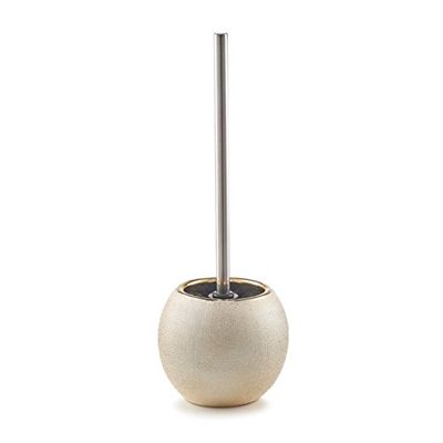 ZELLER PRESENT SCHÖNER LEBEN. PRAKTISCH WOHNEN. Gobelet à Dents « Glitter », grès, Or, WC-Bürste